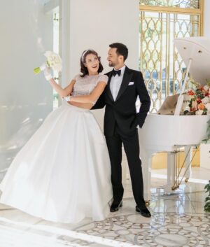 Irina Antonenko Instagram - Happy anniversary my Love! 
Every day by your side feels like a gift I never stop unwrapping. You are my peace, my laughter, and my greatest adventure. Thank you for loving me through every season and for making life so beautiful just by being in it.

Here’s to us — to all the memories we’ve made and the endless love that keeps growing stronger every day. ❤️

And thanks to the best people who made this day so special!
Hair @kalina.colorhair 
Makeup @katekatsmua 
Wedding Planner @la_belle.la 
Host & DJ @itsonlyslav 
DJ @ruslan.dali 
Videographer @daniel_parsons_films 
Photographer @sheffproduction 
Photographer @lyapkina_photo 
 Love you all 🫶💝