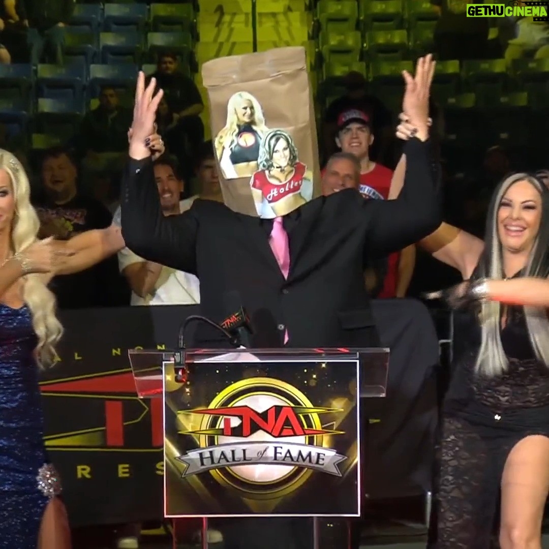 Jamie Szantyr - 15.9K Likes - The Beautiful People treated us to one more paper bag at the Hall of Fame. #TNABoundForGlory