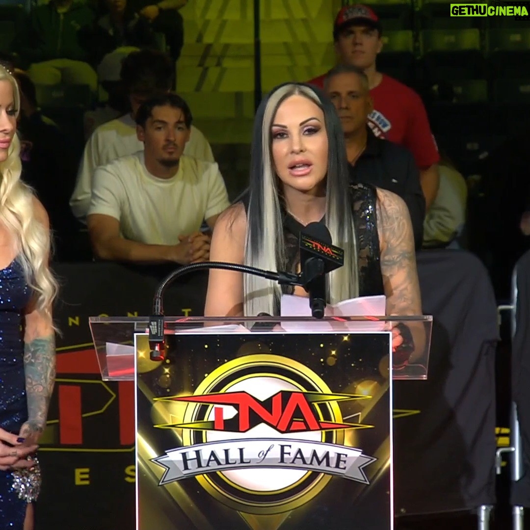 Jamie Szantyr - 9.5K Likes - Velvet Sky takes her place in the TNA Hall of Fame. #TNABoundForGlory