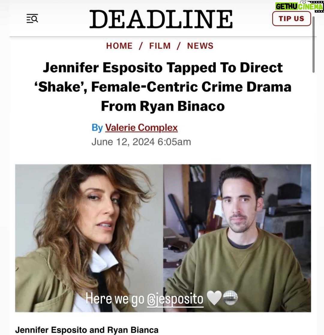 Jennifer Esposito - 2.1K Likes - I need a long nap first before tackling another indie film- but LFG!! If you haven’t seen Ryan’s amazing film, Too Leslie, you should. I’m thrilled to get to direct his next script. Amazing group so far @kelseyplaw  Thank you for introducing me to the world of SHAKE.
@tina_turnbow photo credit