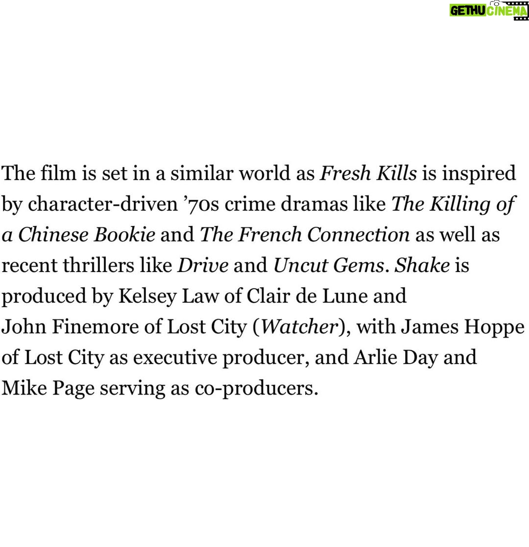 Jennifer Esposito - 2.1K Likes - I need a long nap first before tackling another indie film- but LFG!! If you haven’t seen Ryan’s amazing film, Too Leslie, you should. I’m thrilled to get to direct his next script. Amazing group so far @kelseyplaw  Thank you for introducing me to the world of SHAKE.
@tina_turnbow photo credit