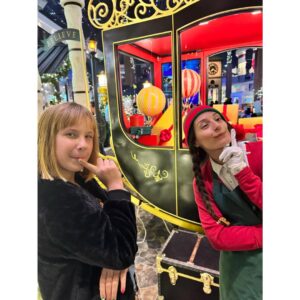 Jennifer Gimenez Instagram - We felt very fortunate to have taken Mackenzie to @westfieldcenturycity mall to have a #Santa excursion. It was truly an amazing experience. We had the best time. To see Mackenzie‘s eyes light up of excitement is priceless. It was so interactive and so cool. The elves were so great with all of us and Mrs. Claus and Santa Claus were unbelievably amazing and they  gave us some amazing quality time with them. It’s a very intimate and fun experience. @timryandopeman and I are truly fortunate to have Mackenzie with us full-time and we get to experience life as a family. 
Wishing you and your loved ones a very merry holiday season and a happy new year. 
oh PS on a sidenote Mrs. Claus was so dope. She started doing #67 with Mackenzie. It was hilarious!
🎅🧑‍🎄🎄🙌🥰🎉💋🤍🕊️🌲