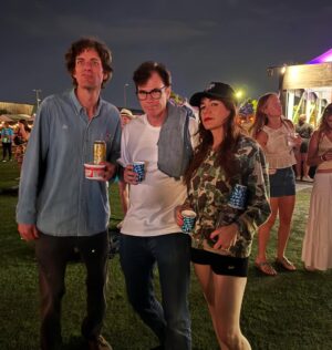 Jenny Lewis Instagram - sometimes when you’re on you get to hang with @ringostarrmusic @bourbonandbeyond !  watched @wherethefuckissturgillsimpson out in the wild with the fellers.  lots of great kicks & accessory shots by my fave @penelopemrtnz  nice seeing @keithharingfoundation Julia out in the wild @meijergardens  took a late night stroll of the gardens with the dudes. 
@matthw.francis famous central park raccoon selfie 
oh, and the @grillospickles swag shirt maiden voyage.  BLESS!