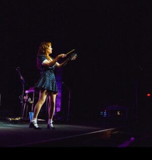 Jenny Lewis Instagram - sometimes when you’re on you get to hang with @ringostarrmusic @bourbonandbeyond !  watched @wherethefuckissturgillsimpson out in the wild with the fellers.  lots of great kicks & accessory shots by my fave @penelopemrtnz  nice seeing @keithharingfoundation Julia out in the wild @meijergardens  took a late night stroll of the gardens with the dudes. 
@matthw.francis famous central park raccoon selfie 
oh, and the @grillospickles swag shirt maiden voyage.  BLESS!