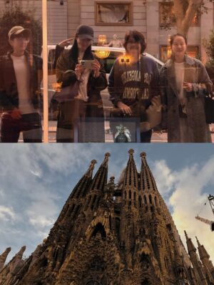Jesseca Liu Instagram - Window reflections, Gaudí skies, and plates full of memories.

#BarcelonaDiaries
#FamilyTrip
#spainvibes🇪🇸❤️🌴