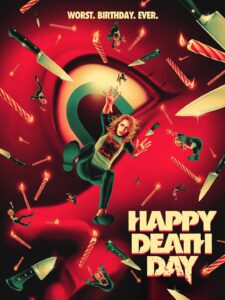 Jessica Rothe Instagram - Remember the time Tree broke the loop?
Relive it forever, and ever, and ever, with the limited edition Happy Death Day x @madebymutant poster.

Treat yourself like it’s your birthday, and get your own at the Blumhouse Shop. Link in bio