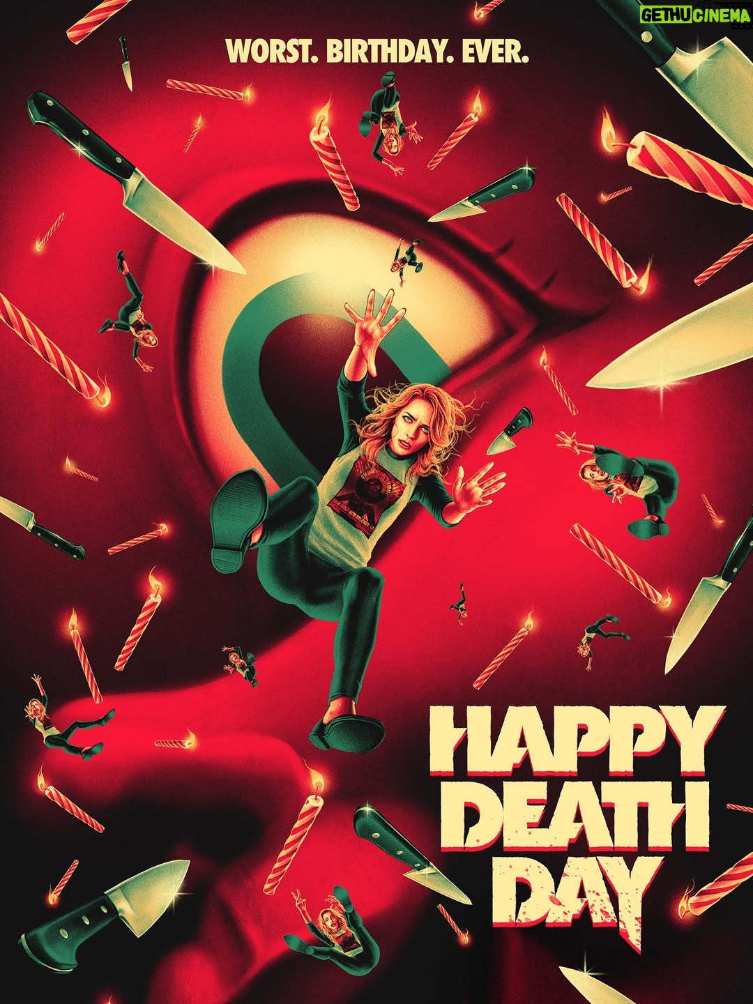 Jessica Rothe - 36.8K Likes - Remember the time Tree broke the loop?
Relive it forever, and ever, and ever, with the limited edition Happy Death Day x @madebymutant poster.

Treat yourself like it’s your birthday, and get your own at the Blumhouse Shop. Link in bio