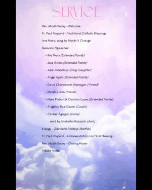 Jiggly Caliente Instagram - This was her Slaybill — her tribute program.

For anyone who would still like to watch the memorial service, the livestream link is available in her bio.

We want to take a moment to thank everyone — our family, friends, extended family, drag family, and fans. Your love, support, and presence helped us give her a beautiful farewell and allowed us to share a part of her—and ourselves—with you.

-Eternally grateful.
@geekycool82, @krismaxx, @Mr.JL_Galan, @Junejambalaya, @lipskiss31, @thedivine1384, @angelayalacouture, @manilaluzon @myradoll @ladycarolyn25, davidcharpentier @pegmgmt