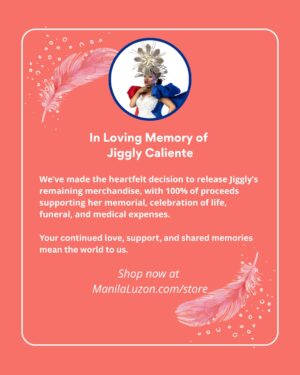 Jiggly Caliente Instagram - In Loving Memory of Jiggly Caliente

We’ve made the heartfelt decision to release Jiggly’s remaining merchandise, with 100% of proceeds supporting her memorial, celebration of life, funeral, and medical expenses.

Your continued love, support, and shared memories mean the world to us.

Shop now at https://www.manilaluzon.com/store

You can also support on gofundme (link in bio)