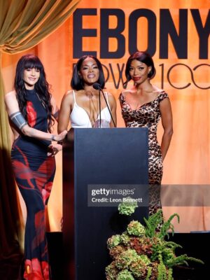 Jill Marie Jones Instagram - What an AMAZING night celebrating Ebony Magazine’s 80th Anniversary and our GIRLFRIEND 4 LIFE @traceeellisross at the Ebony Magazine Power 100 Gala!!! What an INCREDIBLE room… all of that melanated goodness!!! And, of course, it’s always a Stone Cold Groove hanging with my Girls!!! 

We Love You Tracee Joy!!!! ♥️
Congratulations again!!! 🎉

💃🏾💃🏾💃🏾💃🏾 Till the wheels fall off!!! 

@traceeellisross 
@therealgolden47 
@misspersiawhite 

#EbonyPower100 
@EbonyMagazine 

Hair: @celebrityhairtherapist 
Makeup: @ilene.gama
