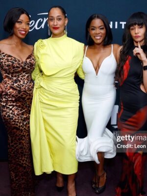 Jill Marie Jones Instagram - What an AMAZING night celebrating Ebony Magazine’s 80th Anniversary and our GIRLFRIEND 4 LIFE @traceeellisross at the Ebony Magazine Power 100 Gala!!! What an INCREDIBLE room… all of that melanated goodness!!! And, of course, it’s always a Stone Cold Groove hanging with my Girls!!! 

We Love You Tracee Joy!!!! ♥️
Congratulations again!!! 🎉

💃🏾💃🏾💃🏾💃🏾 Till the wheels fall off!!! 

@traceeellisross 
@therealgolden47 
@misspersiawhite 

#EbonyPower100 
@EbonyMagazine 

Hair: @celebrityhairtherapist 
Makeup: @ilene.gama