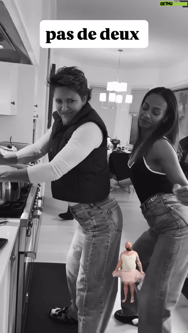 Jill Wagner - 11K Likes - It wouldn’t be thanksgiving without my special performance of “stirring cold mashed potato’s “ with my beautiful dance partner @zoesaldana . 🤣🤣🤣🤣🤣🤣