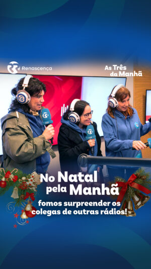 Joana Marques Instagram - No Natal Pela Manhã... fomos surpreender os colegas de outras rádios! As Três da Manhã visitaram a Antena 1, Antena 3, Comercial, M80, Cidade FM, Mega Hits e RFM em direto e sem avisar ninguém!

Resultado? Uma das emissões mais épicas de sempre do nosso programa! Reveja os melhores momentos desta última emissão especial de "No Natal Pela Manhã".