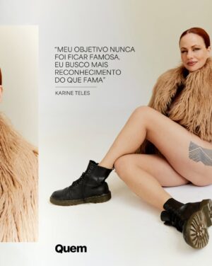 Karine Teles Instagram - @karineteles é plural, multifacetada e cheia de camadas — de monocromática na vida dela, apenas sua adorável e sonhadora Aldeíde, de 'Vale Tudo' 💜 Atriz premiada, roteirista e diretora, é reconhecida por suas três décadas no teatro, os filmes nos quais brilhou, como 'Bacurau' e 'Benzinho', e está sentindo o gostinho diferenciado da popularidade que um novelão traz. Em um papo exclusivo com  a repórter @cpdasneves a artista fala sobre carreira, maternidade e os desafios da exposição pública somado à responsabilidade de representar as pessoas. "A gente se expor e ser vulnerável como artista é fundamental, mas o que estamos expondo são questões humanas, debates a respeito de sentimentos, de comportamentos, da sociedade, individuais", reflete. Link na bio para a entrevista completa!