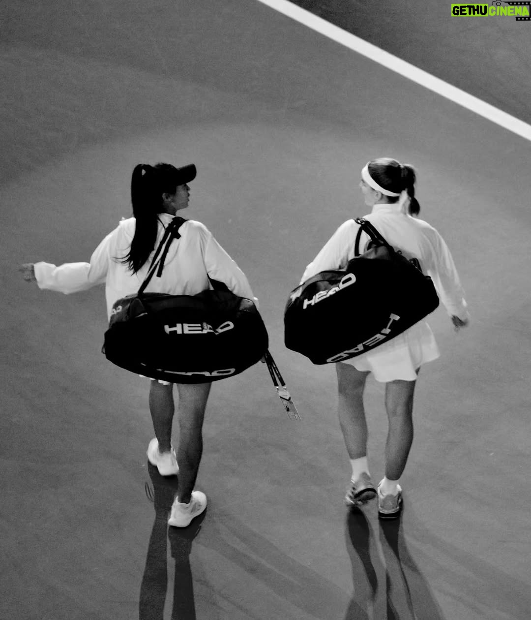 Karolína Muchová - 9.6K Likes - Doubles trouble in Beijing 👻🧧
Made it to the semis with a lot of laughs (and maybe a few questionable tactics). 
It’s not the ending we hoped for, but your love made it all worth it🫰🏽🤍
谢谢你们!
#MucHon