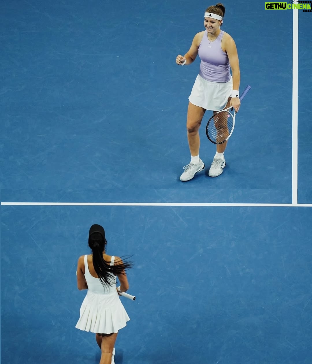 Karolína Muchová - 9.6K Likes - Doubles trouble in Beijing 👻🧧
Made it to the semis with a lot of laughs (and maybe a few questionable tactics). 
It’s not the ending we hoped for, but your love made it all worth it🫰🏽🤍
谢谢你们!
#MucHon