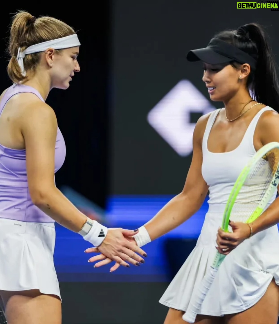 Karolína Muchová - 9.6K Likes - Doubles trouble in Beijing 👻🧧
Made it to the semis with a lot of laughs (and maybe a few questionable tactics). 
It’s not the ending we hoped for, but your love made it all worth it🫰🏽🤍
谢谢你们!
#MucHon