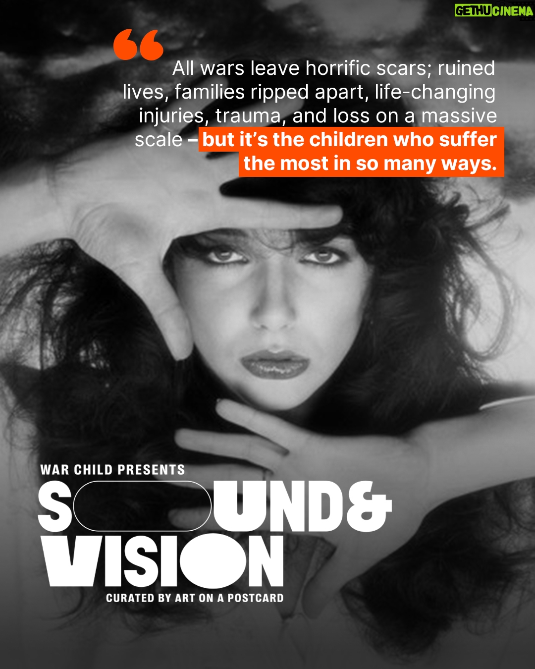 Kate Bush - 3.7K Likes - The 𝗪𝗮𝗿 𝗖𝗵𝗶𝗹𝗱 𝗽𝗿𝗲𝘀𝗲𝗻𝘁𝘀 𝗦𝗼𝘂𝗻𝗱 & 𝗩𝗶𝘀𝗶𝗼𝗻 𝗮𝘂𝗰𝘁𝗶𝗼𝗻, 𝗰𝘂𝗿𝗮𝘁𝗲𝗱 𝗯𝘆 𝗔𝗿𝘁 𝗼𝗻 𝗮 𝗣𝗼𝘀𝘁𝗰𝗮𝗿𝗱, is now open for your bids! 

More than 50 of today’s most exciting contemporary artists have created original works inspired by @katebushmusic's iconic lyric “And if I only could, I’d make a deal with God” - all to raise vital funds for @warchilduk’s work with children living in war zones.

🔗 Bid now at the link in @warchilduk & @artonapostcard bios 

📅 Auction Ends: Thursday 13 November closing 15.00 GMT 

You can see all the works in person at the Sound & Vision exhibition @iconicimagesgallery in London from 4-8 November. 

Every artwork sold is not only a one-of-a-kind collector's item but a commitment to protect children affected by war and give them the chance of safer future.

Photograph by @gered_mankowitz