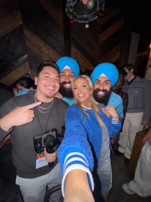 Kathryn Dunn Instagram - Been holding this secret in forever… congratulations @thejagbains & @jasmairbains on winning The Amazing Race 38 🏆 

I am so proud of you both for the way you ran this race and for the way you represent our season. What an honor to witness up close not only as your fellow competitors, but also as your friends🩵💙

I’ve been sitting on that first pic forever and now I can FINALLY POST- we took it on the day that filming wrapped! Bc we didn’t get to run the race much together (they were ahead LOL) we went to explore Times Square, still in our racing gear🤓

And then PHOTO DUMP from last night’s finale party! Thank you to everyone who came out to celebrate. This cast has become family, and sharing this full-circle moment with all of you felt like the perfect ending to the adventure of a lifetime💙✨ @theamazingrace