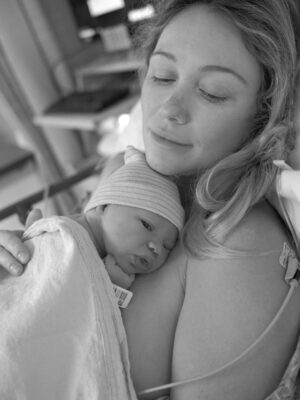 Katrina Bowden Instagram - Rowyn Sage Taylor💕10/12/25
.
Her birth was simultaneously the most emotional, difficult and joyful experience of our lives. She is healthy, happy, home and we are just so in love. We are deep in the newborn bubble of contact naps, cluster feeds and just staring at her beautiful face all day. Will share more soon.