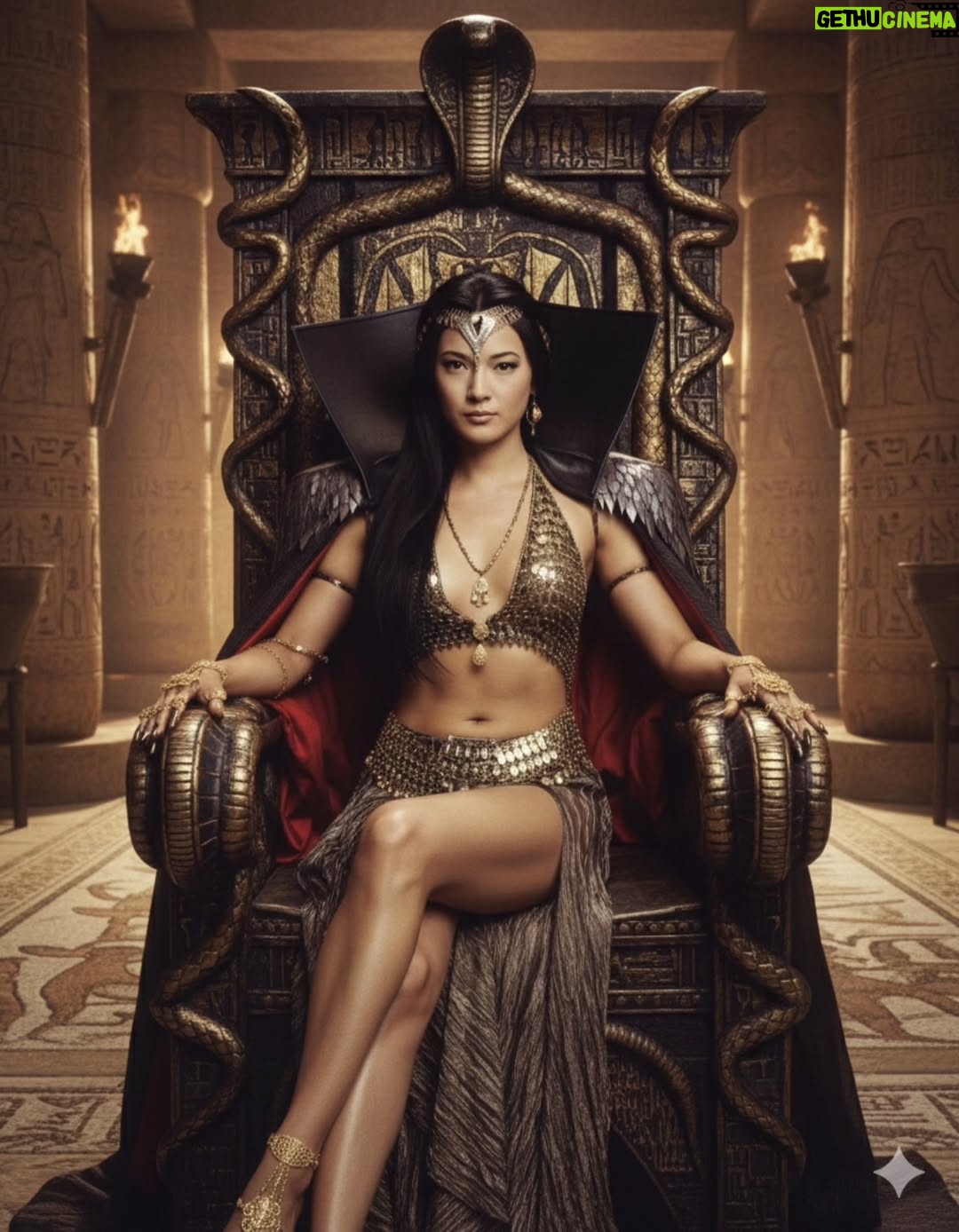 Kelly Hu - 6K Likes - What do you like the throne for the sorceress??. 
1,2 or the 3?.
She is not queen of scorpion. 

She is the seers. the sorceress who have power to manipulate snake. 🪱. 

Her name is Cassandra. 

#kellyhu
#scorpionking #filmphotography #films #sorceress #egyptian
