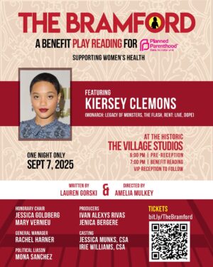Kiersey Clemons Instagram - SUPPORT PLANNED PARENTHOOD 💙 
Link in bio - discount code FRIENDS $45 GA tickets. 

THE BRAMFORD explores the intersection of three women in one mysteriously powerful apartment. As they read Rosemary’s Baby, neighbors Gloria and Betty unknowingly bring the characters of the novel Rosemary, Guy, and Satan to life. With this power, what else might be waiting to emerge, and disrupt their lives?