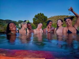 Kylie Bunbury Instagram - The sacredness of this weekend… the blessing of a true village.
The divinity. The magic. The laughs and soul-cleansing tears.
All held, all witnessed, because of these radiant women.
I’m beyond grateful that these are my children’s aunties, and so humbled to call them my sisters for life.
This was our last sister circle on this land. 
What a perfect sendoff for my family’s next adventure 🌿
Thank you dear ones.