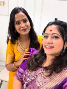 Lahari Arundhati Vishnuvazhala Instagram - Varalaxmi vratam 🙏🏻 🌸 🌸🌺🌼