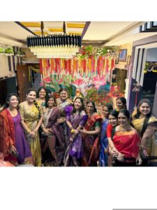 Lahari Arundhati Vishnuvazhala Instagram - Varalaxmi vratam 🙏🏻 🌸 🌸🌺🌼