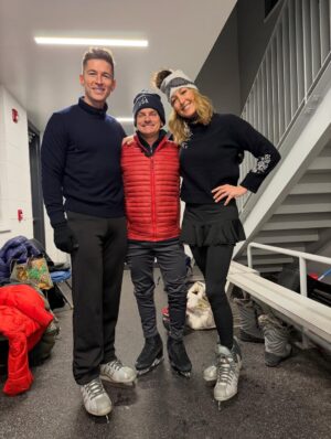 Lara Spencer Instagram - Team GMA in full spandex attempting some of the sports we will cover at the upcoming Winter Games.  Some went well.  Some…not so much.