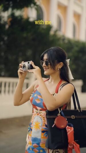Larissa Dsa Instagram - I think my bag says more about my travels than I do. 😌

My little memories, half-finished sketches, favourite charms, the most random gadgets, and all the things I just can’t leave behind! 😮‍💨

IRTH doesn’t just hold it all together, it organises my chaos without ever dimming my vibe. ✨
Honestly, it feels like the calm I carry with me through this beautifully messy Mumbai life!!♥️

⭐️location courtesy : @scarletthousebombay @dhavaludeshi 🎀

#IRTHBags #HouseOfTitan #MadeToDelight #ad
