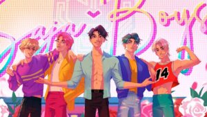 Laura Price Instagram - Soda Pop vis dev for #kpopdemonhunters ! 🌹✨We were considering how a shoujo rose frame could look, so this was a piece I made of the Saja Boys on the Myeongdong stage. This is from 2022 so the Saja Boys weren’t designed yet and neither was the Saja Boys logo, and I referenced storyboards for the tiger motif! PD: @mingjuechen AD: @celinekim218 #kdh #sajaboys #sodapop #visdev