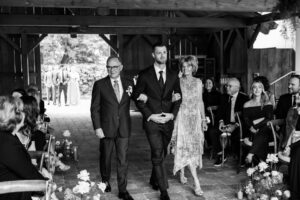 Laura Vandervoort Instagram - The Moment. The Ceremony ✨

Photography: @robertmauriellphotography @johnbregar 
Venue: @langdonhall 
Florals: @beaux.florals 
Event Planner @ashleychanelevents 
Hair: @annastasia_hairandmakeup 
Makeup: @neilsilvermanbeauty 
Dress: @nettabenshabubridal 
Suit: @michelsbespoke 
Dress Alterations: @champagne.and.cupcakes