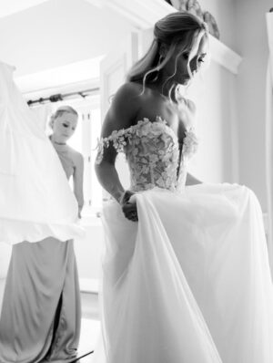 Laura Vandervoort Instagram - ✨ The calm before the forever. Girls getting ready. ✨

Thank you to my Maid Of Honor & Big Sis @vandersgardner for holding everything down and in place for me — especially for holding my hand.

Thank you @oakandluna & @guerlain for my bridesmaids bridal gifts.

Dress: @nettabenshabubridal 

Costume jewelry (something old) from my Dad @ralphvandervoort who bought me jewelry when I was a kid at the Grace Kelly exhibit. I had always been in awe of her. 

Scent was my always go to @lelabofragrances Another 13

Thank you to @champagne.and.cupcakes for altering my dress and making it perfection and for making my gorgeous cathedral length veil! 

📸  Credit needs to be shouted from the rooftops to our amazing photographers @robertmauriellphotography @johnbregar - Thank you for capturing everything perfectly.
 
CREDITS:

HAIR: Thank you to my friend and talented artist @annastasia_hairandmakeup & Thank you @mulberryhairextensions for giving me luscious waves!!

MAKEUP: Thank you @neilsilvermanbeauty - I knew after we did our first press photo shoot together I was using you if I ever got married!!! 

WEDDING PLANNER: Thank you @ashleychanelevents for the magical day and evening and all the emails in between.

VENUE: @langdonhall You were incredibly organized & kind. Staff were extremely helpful! The property is stunning, the food was out of this world and we will forever be in love with your hotel and venue.