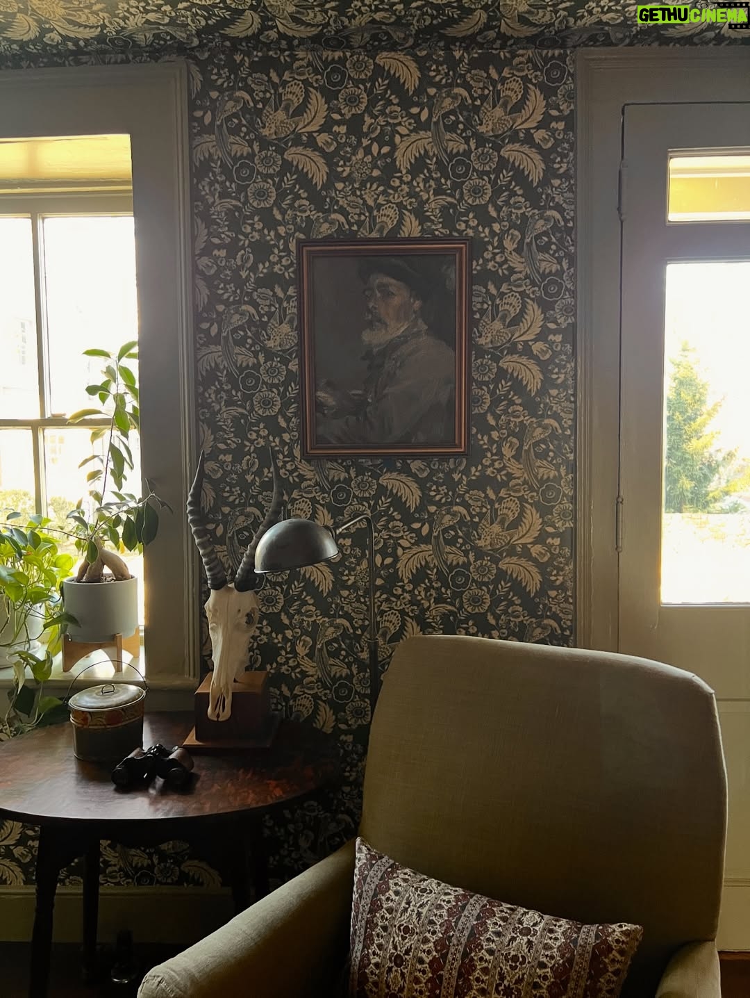 Lauren Liess - 1.7K Likes - Magic happening at Butterland Farm (circa 1780) in a little village just outside of Middleburg, Virginia ✨  Last install of the year for Lauren Liess Interiors!! Please enjoy what my iPhone captured: the moody living room coming together with me, Lauren B & the amazing Veritas team, the original stone exterior, the freshly decorated & wallpapered library, the new mudroom, power room & garden room addition, and the revamped bedrooms. (I CANNOT handle the hunt toile on the LL x TK slipcovered bed   the LL x WB saltwater bed!!! -last 2 slides) | More to come soon, including the kitchen!! | Thankful to our wonderful clients who give us their trust,  the kind & incredibly talented and detail-oriented teams we get to work with, and of course, our beloved LL interiors team!!!! | Architecture by @oneilarchitects | Renovation by @veritas_contracting | Interior design by @laurenliessandco