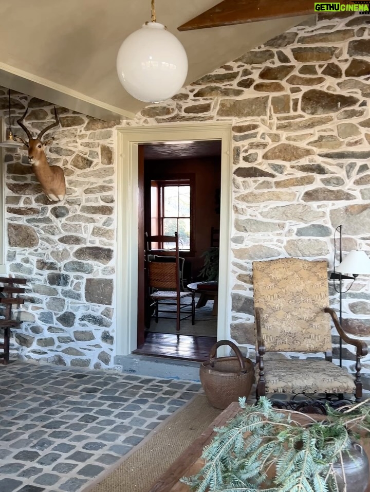 Lauren Liess - 1.7K Likes - Magic happening at Butterland Farm (circa 1780) in a little village just outside of Middleburg, Virginia ✨  Last install of the year for Lauren Liess Interiors!! Please enjoy what my iPhone captured: the moody living room coming together with me, Lauren B & the amazing Veritas team, the original stone exterior, the freshly decorated & wallpapered library, the new mudroom, power room & garden room addition, and the revamped bedrooms. (I CANNOT handle the hunt toile on the LL x TK slipcovered bed   the LL x WB saltwater bed!!! -last 2 slides) | More to come soon, including the kitchen!! | Thankful to our wonderful clients who give us their trust,  the kind & incredibly talented and detail-oriented teams we get to work with, and of course, our beloved LL interiors team!!!! | Architecture by @oneilarchitects | Renovation by @veritas_contracting | Interior design by @laurenliessandco