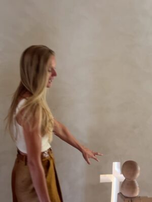 Lauren Liess Instagram - Full video House Tour of the Upstairs at our place is up! 🤍  from the stone walls to the cross cut-out to the stair railings to Narnia… each of the kids had their own ideas (the boys skewed Medieval & the girls asked for “old-fashioned”   the guest bedroom was made from leftovers) (1st image of the “folk lamp” from my collection with @troylighting / photo by @helennorman … 4th slide I am SO excited about the new “voyage” bed from my collection with @woodbridgefurniture )