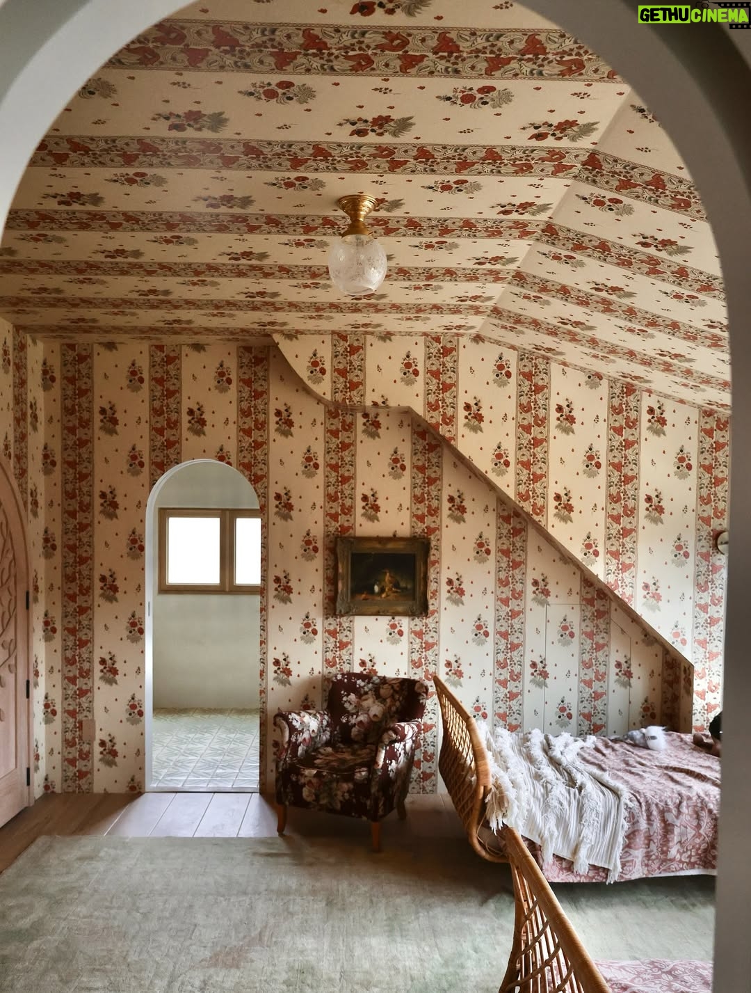 Lauren Liess - 2.2K Likes - Today’s the day!!! The MEADOW HOUSE TOUR PART 2- the fairytale bedrooms- is airing on our channel! Part 1 - the first floor- is out too so be sure to check it out if you missed it. Poured my heart & soul into the place. 🫶 Here’s a little peek at the girls’ bedroom with their hand carved oak doors we sketched out. They requested it feel “old-fashioned” ;)