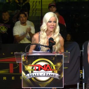 Lauren Williams Instagram - Angelina Love takes her place in the TNA Hall of Fame. #TNABoundForGlory