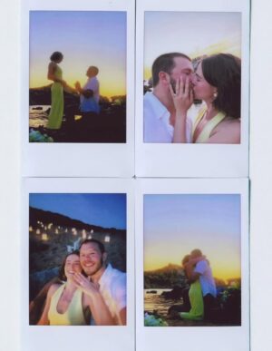 Lea Thompson Instagram - We are overjoyed to say that @zoeydeutch and @jimmy are engaged! Jimmy we love you so much and you guys are such a beautiful combination. May your love help make the world better. It’s made mine better! Jimmy you are so funny kind and thoughtful. I am so glad Zoey and you have each other.