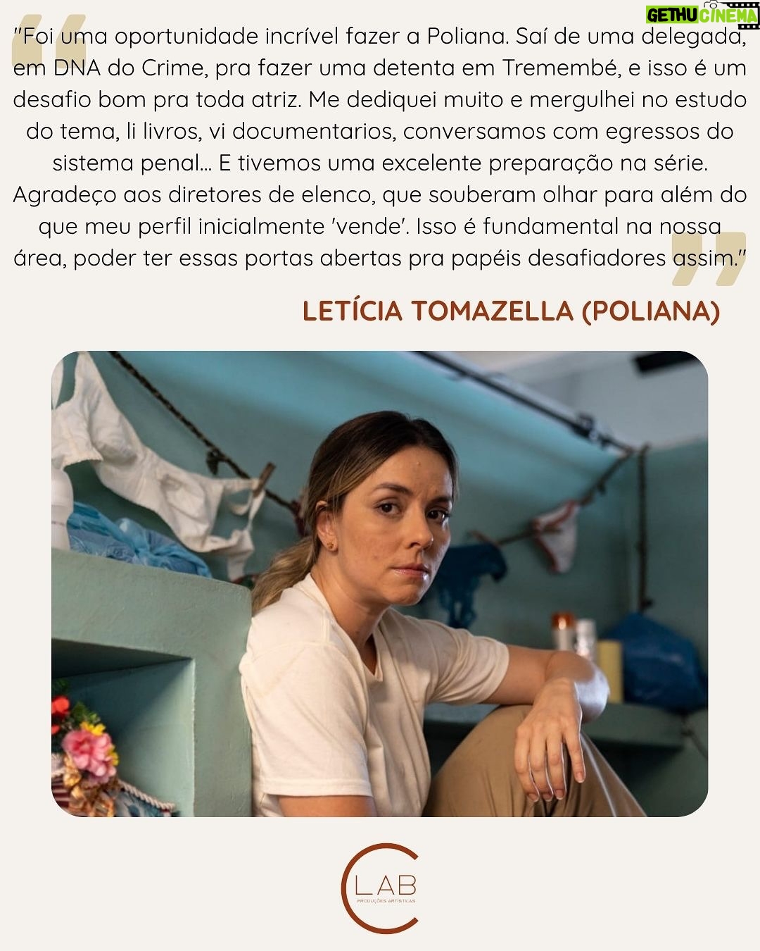 Letícia Tomazella - 1K Likes - Esbanjando versatilidade, após interpretar uma delegada em “DNA do Crime” @leticiatomazella vive a presidiária Poliana em “Tremembé - A Prisão dos Famosos”, da Prime Video

Fotos: Stella Carvalho

#elenco #castinglab1 #atores #atrizes
#cinemanacional #audiovisual #atoresbrasileiros
#atrizesbrasileiras