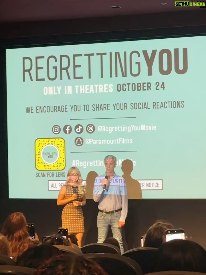 Lily Brooks O'Briant - 12.4K Likes - Regretting You 🩵 In Theaters OCT 24th!! 

This movie…. Ughhhhhhh!!! I read this book a few summers ago and truly they couldn’t have done a better job recreating it for the big screen! Plssss go see this movie!! 

@mckennagraceful you absolutely killed it and I can’t wait for everyone to watch you bring this role to life! So so so happy for you 🫶🏻✨
@regrettingyoumovie #regrettingyoumovie