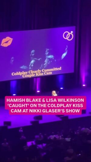 Lisa Wilkinson Instagram - Bloody cameras are everywhere! 😂
@nikkiglaser @hamishblakeshotz @coldplay #coldplay @kiis1065