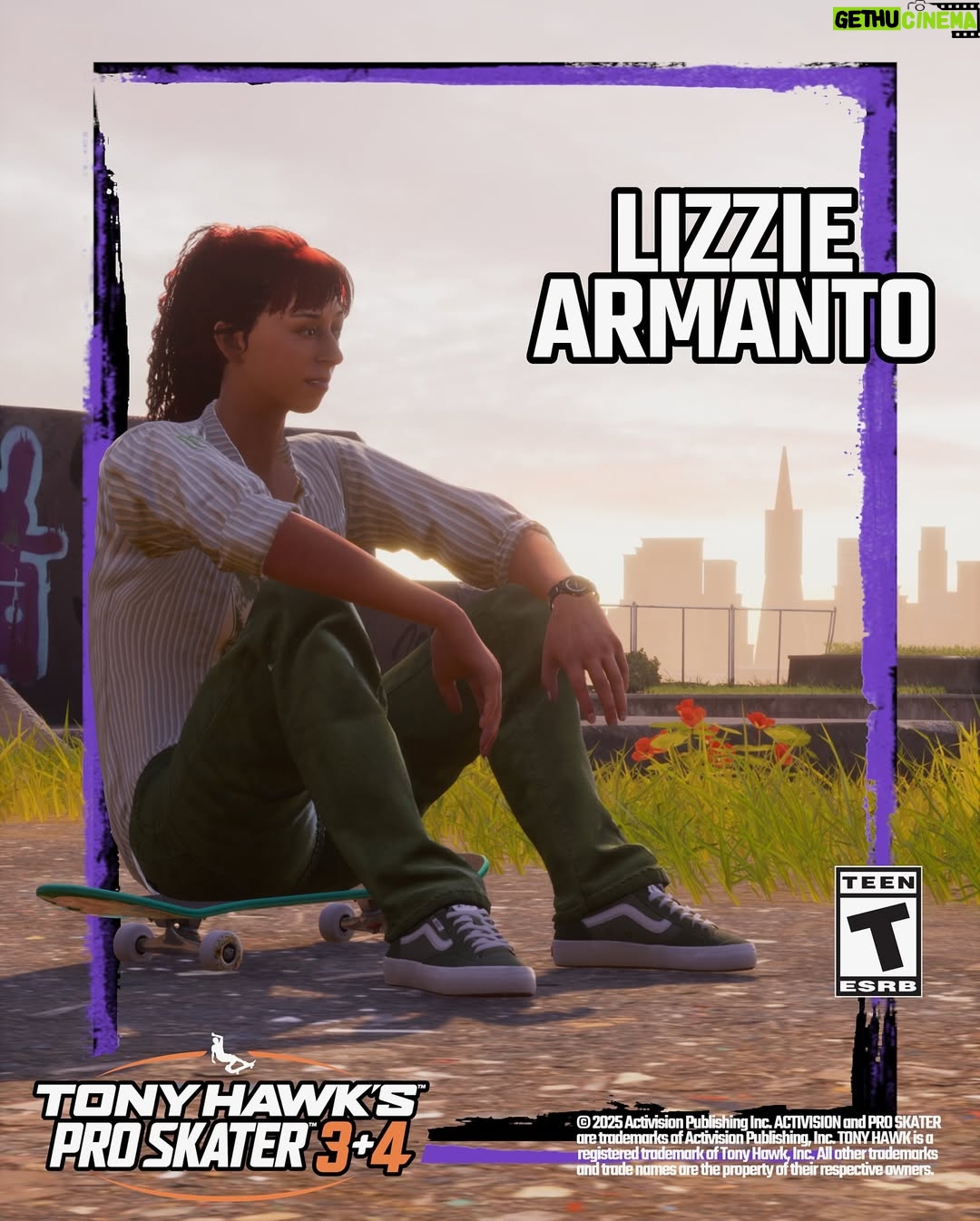 Lizzie Armanto - 14.5K Likes - The wait is over. You can skate as me in Tony Hawk’s Pro Skater 3   4 🛹🎮🤯
#THPS_Partner @TonyHawktheGame