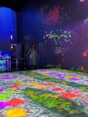 Lorene Ren Instagram - 走進澳門的 TeamLab,好像闖進一場迷幻的夢境😍
光在流動、花在盛開,腳步也不自覺地慢了下來。
在光海裡旋轉、在繽紛的舞池裡跳舞💃🏻
在大球之間穿梭,在蘭花雨下靜靜坐著🌼
TeamLab 好美,
但更美的是——
在這迷幻的場景裡,
重新感覺到心裡那輕輕的、暖暖的悸動💗