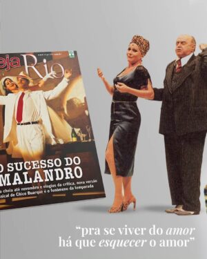 Lucinha Lins Instagram - #TBT de hoje é para a montagem de 2003 de Ópera do Malandro, com direção dos queridos @charlesmoeller e @c_botelho.claudio, e texto e músicas do inigualável @chicobuarque.

A construção da minha personagem, Vitória Régia, nasceu de uma inspiração muito próxima: o andar, o ar altivo e bem-humorado tirei de uma querida tia, uma figura marcante em nossa família. Algumas pessoas saíam do teatro sem me reconhecer e se surpreendiam quando percebiam que era eu dando vida à hilária e ambiciosa Vick, como Geni a chamava.

O elenco era uma verdadeira família! Além do meu filhote @claudiolins e do meu maridão @claudiotovar, dividi o palco com os gigantes Mauro Mendonça e @nuno_leal_maia (em Portugal) e os talentosíssimos @sorayaravenle, @alessandramaestrini, Alexandre Schumacher, @sandro.christopher e tantos outros. Entre atores e músicos éramos mais de 30! Nos divertíamos demais, dentro e fora do palco.

O musical foi um sucesso enorme, um verdadeiro fenômeno de público e crítica no Brasil e plateias lotadas em Lisboa e Porto, em Portugal. Esta produção também me trouxe a honra de ser indicada ao Prêmio Shell, além de memórias que levo no coração. 🩵

#ÓperaDoMalandro #VitóriaRégia #TeatroMusical #ChicoBuarque #PrêmioShell