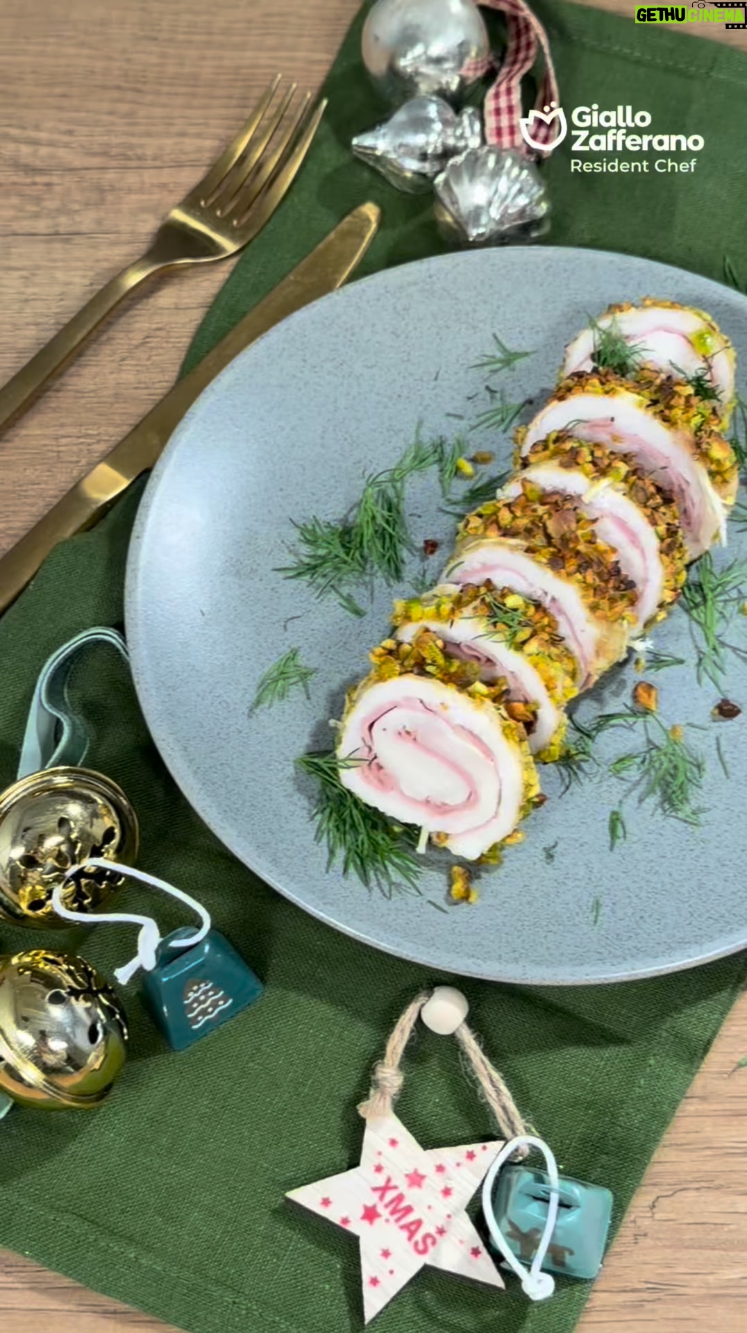 Ludovica Gargari - 307 Likes - Crunchy outside, juicy inside! 💥 Try this Turkey Roll with Mortadella & Pistachios made right in the air fryer, it will save your holiday gatherings! 😍 So easy, so festive, so Italian 🇮🇹 @lulugargari 

Ingredients:
1¾ lbs thinly sliced turkey breast (800g)
9 oz mortadella (250g)
1⅓ cups pistachio crumbs (200g)
Dijon mustard, to taste
Extra virgin olive oil, to taste
Salt, to taste
Kitchen twine
Plastic wrap

Preparation:
Lay the turkey slices on a cutting board and gently pound them to even thickness if needed.
Arrange the mortadella over the turkey slices. Using plastic wrap, roll the meat tightly into a log shape.
Cut the roll in half to make two smaller rolls. Tie each roll with kitchen twine to hold its shape.
Brush each roll with Dijon mustard, then roll in the crushed pistachios to coat.
Preheat the air fryer to 340°F (170°C). Cook the rolls for 30 minutes, until golden and cooked through.

#giallolovesitaly #Italianfood #christmas #airfryer