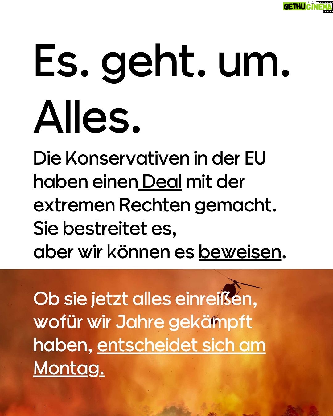 Luisa Neubauer - 60.5K Likes - Was gerade passiert, ist ungesehen in der Geschichte der Europäischen Union. Eine beispiellose Bedrohung  europäischen. Die Konservativen und die Rechtsextremen sind im Inbegriff, das, wofür Jahre und Jahrzehnte gekämpft wurde, einzureißen: demokratische Grundrechte, der Schutz des Planeten und unserer Gesundheit.
Sprich: die Grundpfeiler einer sicheren Zukunft. 
Es ist ein Wahnsinn. Lest bis zum Ende. Und dann lasst uns laut werden. An dieser Stelle ist Schlafwandeln keine Option.

Teilt diesen Post, taggt @bundeskanzler, @ursulavonderleyen und @manfred.weber und schreibt an eure EU-Abgeordneten vor Ort! ✊

 #WakeUpEU #Klimaschutz #Omnibus