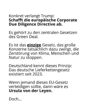 Luisa Neubauer Instagram - Was gerade passiert, ist ungesehen in der Geschichte der Europäischen Union. Eine beispiellose Bedrohung  europäischen. Die Konservativen und die Rechtsextremen sind im Inbegriff, das, wofür Jahre und Jahrzehnte gekämpft wurde, einzureißen: demokratische Grundrechte, der Schutz des Planeten und unserer Gesundheit.
Sprich: die Grundpfeiler einer sicheren Zukunft. 
Es ist ein Wahnsinn. Lest bis zum Ende. Und dann lasst uns laut werden. An dieser Stelle ist Schlafwandeln keine Option.

Teilt diesen Post, taggt @bundeskanzler, @ursulavonderleyen und @manfred.weber und schreibt an eure EU-Abgeordneten vor Ort! ✊

 #WakeUpEU #Klimaschutz #Omnibus