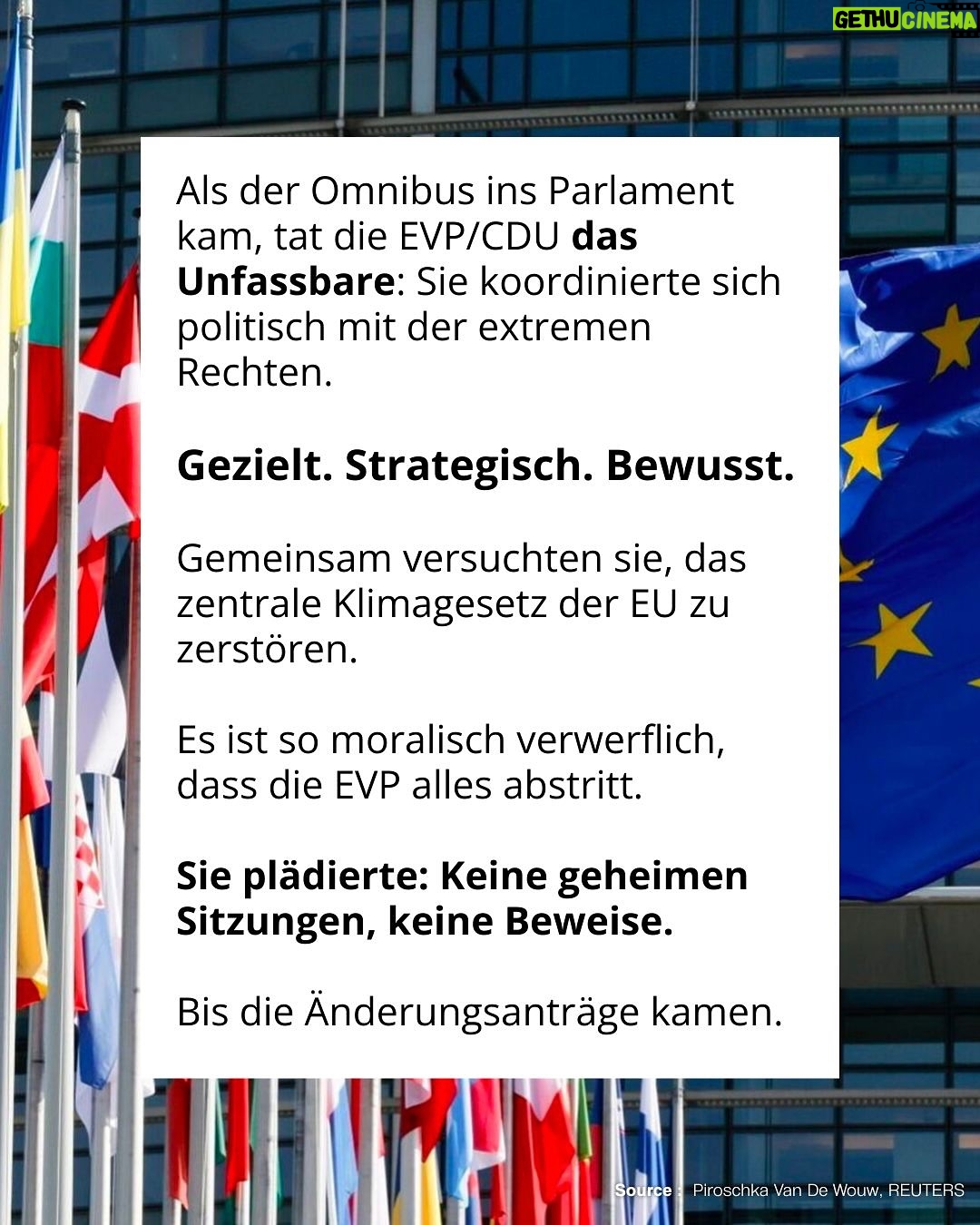 Luisa Neubauer - 60.5K Likes - Was gerade passiert, ist ungesehen in der Geschichte der Europäischen Union. Eine beispiellose Bedrohung  europäischen. Die Konservativen und die Rechtsextremen sind im Inbegriff, das, wofür Jahre und Jahrzehnte gekämpft wurde, einzureißen: demokratische Grundrechte, der Schutz des Planeten und unserer Gesundheit.
Sprich: die Grundpfeiler einer sicheren Zukunft. 
Es ist ein Wahnsinn. Lest bis zum Ende. Und dann lasst uns laut werden. An dieser Stelle ist Schlafwandeln keine Option.

Teilt diesen Post, taggt @bundeskanzler, @ursulavonderleyen und @manfred.weber und schreibt an eure EU-Abgeordneten vor Ort! ✊

 #WakeUpEU #Klimaschutz #Omnibus